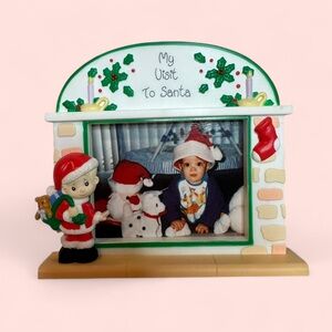 VTG| Precious Moments "Santa By Fireplace" Photo Frame